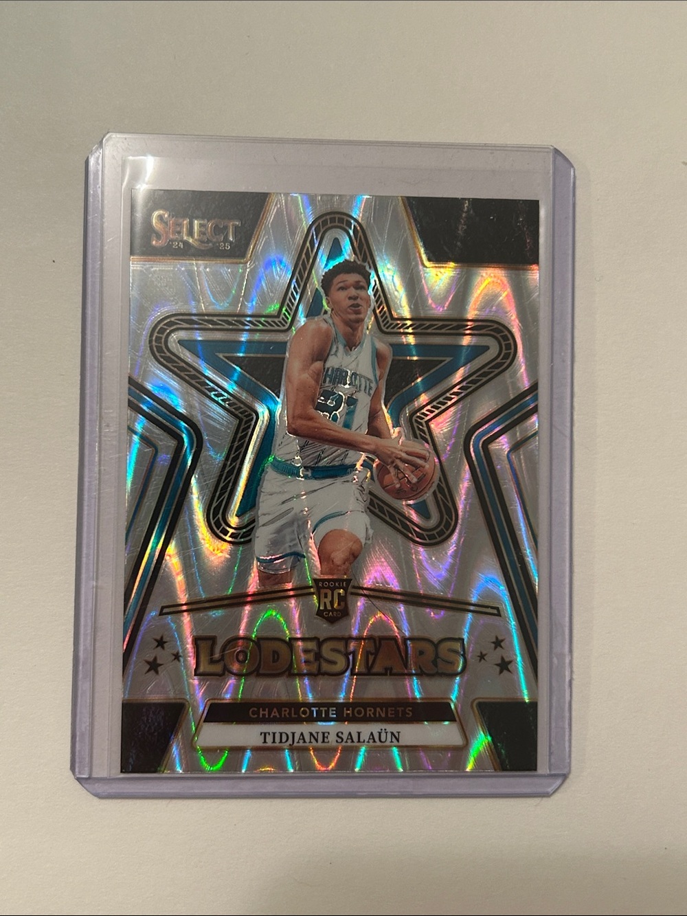Select LodeStars Prizm Rookie Card - Tidjane Salaun - Holographic Silver